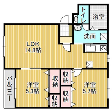 ラ・アルジェントの物件間取画像